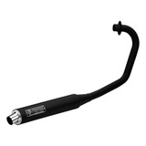 Escapamento Fan 125 2009 2019 Modelo Fortuninha Preto