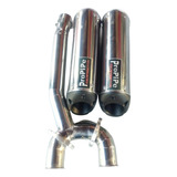 Escapamento Fz6 Yamaha Fazer 600 Par Ponteira Inox Link