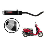 Escapamento Para Moto Aluminium Ss Oval Lead 110 2009