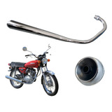 Escapamento Turuna Titan 1999 Cromo Super Alto Desmiolado