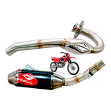 Escape Curva Ponteira Crf 250f Bhp Belparts Curto Novo