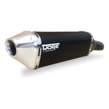 Escape Dore Curva Inox Cg 150 Sport 08 Preto