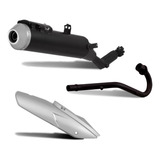 Escape Ponteira Bros 150 Curva Motor Mod Original Protetor