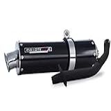 Escape Ponteira Coyote RS1 Aluminio Redondo Bros NX R 150 2009 Até 2014 Preto