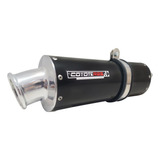 Escape Ponteira Coyote Rs3 Oval 2x1 Cb 400 450 Preto Honda