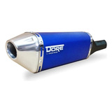 Escape Ponteira Dore Curva Em Inox Mt 07 Azul