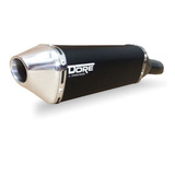 Escape Ponteira Dore Curva Inox Cg 125 Titan 09 Preto