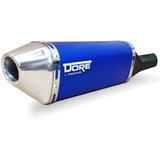 Escape Ponteira Dore Curva Inox Cg 125 Titan Es 04 Azul