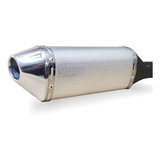 Escape Ponteira Dore Curva Inox Cg 125 Titan Es 04 Prata