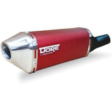 Escape Ponteira Dore Curva Inox Cg 125 Titan Ks 08 Vermelho