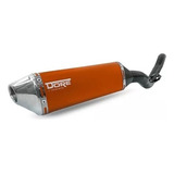 Escape Ponteira Dore Curva Inox Tenere 250 Laranja