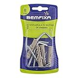 Escapula Zincada 4 4 X 70 Com Bucha 08 Mm Cartela Bemfixa 7323