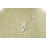 Escapulário Om Yoga Flor De Lotus 00019 Prata 925