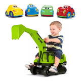 Escavadeira Giant Escavator Verde Infantil Trator Baby Car