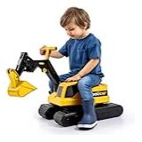 Escavadeira Grande Articulada Infantil De Sentar Até 25kg