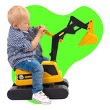 Escavadeira Infantil Gigante Criança Brinquedo Trator