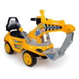 Escavadeira Trator Infantil Mini Veículo Mega Compras Cor Amarelo