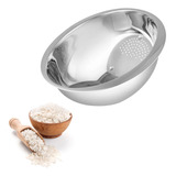 Escorredor De Arroz Frutas Legumes Redondo Aço Inox 20cm