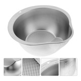 Escorredor De Arroz Massa Legumes Lavador Em Aço Inox Grande