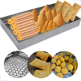 Escorredor De Batata Pastel Salgados Coxinha 40x30cm Em Inox