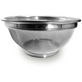 Escorredor De Inox Peneira De Cozinha Arroz Macarrão 25x10cm