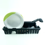 Escorredor De Louças 12 Pratos Preto 44x29x8cm Arqplast