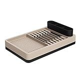 Escorredor De Louças Flat 42 X 26 X 10 Cm Preto E Light Gray Coza