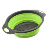 Escorredor De Silicone Dobrável P Macarrão Legumes Verduras