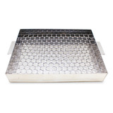 Escorredor Fritura Gordura Pastel Aço Inox 40x40cm