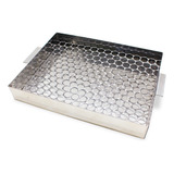Escorredor Fritura Gordura Pastel Aço Inox 40x40cm