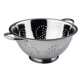 Escorredor Inox Macarrão Arroz Legumes Frutas Com Alça 28cm