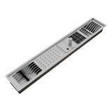 Escorredor Louça Embutido Calha Úmida Canal Equipado Bancada Cor Escovado Scotch Brite