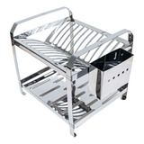 Escorredor Louca Inox 12 Pratos Cozinha Porta Talher