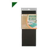 Escorredor Olinda De Louça Tapete Aparador Microfibra 40x50cm Cor Preto