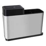 Escorredor Porta Talher Inox Com Suporte De Facas Cepo