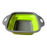 Escorredor Retrátil Dobrável Silicone Macarrão Legumes