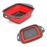 Escorredor Retrátil Silicone Macarrão Verduras Legumes Massa