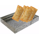 Escorredor Secador Pastel Salgados Fritura 55x30 Galvanizado