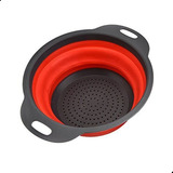 Escorredor Silicone Dobrável Para Macarrão Legumes Verduras