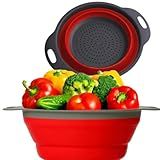 Escorredor Silicone Redondo Retrátil Dobrável Verde