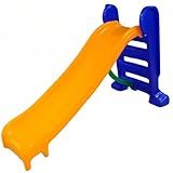 Escorregador Infantil Plástico Médio 3 Degraus Amarelo C Azul