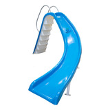 Escorregador Pista Curva Para Piscinas Grande Fibra