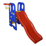 Escorregador Playground Infantil 4 Degraus Cesta