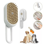 Escova A Vapor 3 Em 1 Elétrica Cães E Gatos Tira Pelos Luxo