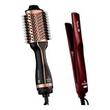 Escova Cabelos Secadora Alisadora 5x1 Modelador Prancha 230c