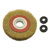 Escova Circular Aço Latonado 6 X 1 2 Moto Esmeril P Lixar