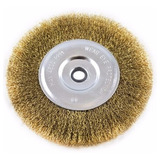Escova Circular Aço Latonado 6 X 1 2 P moto Esmeril C 5 Pçs