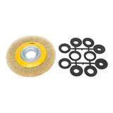 Escova Circular Arame Ondulado Aço 6 X 1 2 Pol Cor Na