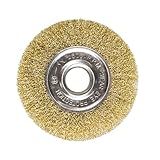 Escova Circular Arame Ondulado Med 6 X 3 4 Aço Latonado