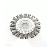 Escova Circular De Aço Inox Trançada 4 1 2 X 1 2 X 7 8